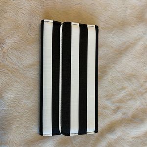 Kut from the Kloth black and white stripe wallet